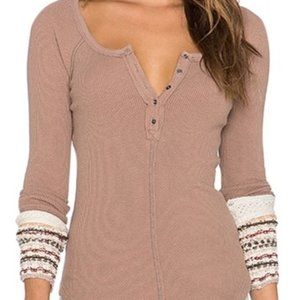 FREE PEOPLE Lodge Mushroom Sweater